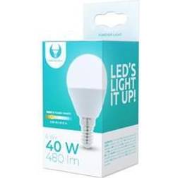 Forever Light LED-Lampa E14, G45, 6W, 3000K, Varmvitt