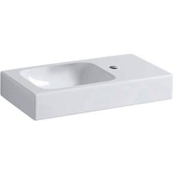 Geberit iCon Waschtisch 53 x 31 cm Weiß Ablagefläche Rechts