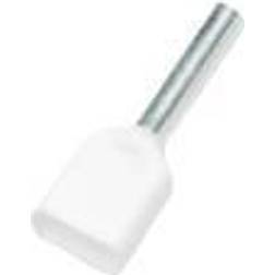 Nelco Terminalrør hvid 2X0,75/8 100 stk