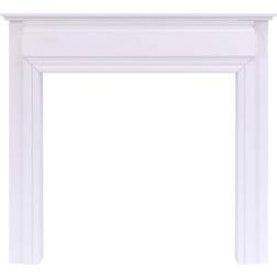 Adam Honley Mantelpiece in Pure White, 48 Inch