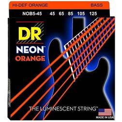 DR Hi-Def Neon Orange Bas Tung 5 Strängar
