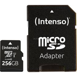 Intenso MicroSDXC Class 10 UHS-1 U1 90MB/s 256GB +Adapter