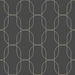 Superfresco Easy Superfresco Eternity Geometric Metallc Black/Gold Wallpaper