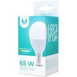 Forever Light LED-Lampa E14, G45, 10W, 230V, 4500K, Keramisk, Vit neutral