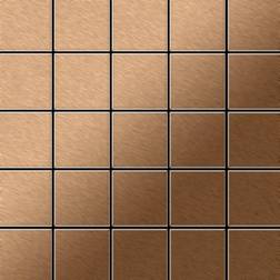 Mosaic tile massiv metal Titanium Amber brushed copper 1.6mm thick ALLOY Century-Ti-AB