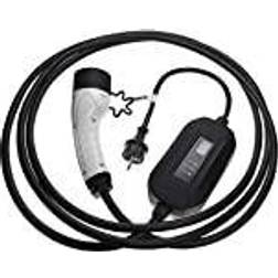 VHBW Cable Carga Tipo 2 A Tipo F Automobile DS 3, DS 4, DS 7 Coche Eléctrico 1 Fase 16 A 3,5 kW 5 m