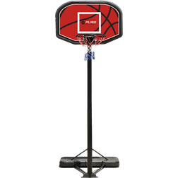 Pure2Improve Panier de basketball hauteur 1,90-3,40m Noir