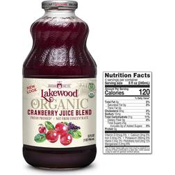 Lakewood Organic Juice Blend Fresh Pressed Cranberry