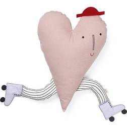 ferm LIVING Heart Komplet pyntepude Pink (44x32cm)