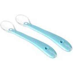 Silicone spoon aquamarine 2-pack