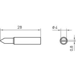 Weller XNT D Punta 4 mm 1 pz