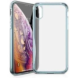 ItSkins NANO ICE cover til iPhone XS X Lyseblå og gennemsigtig