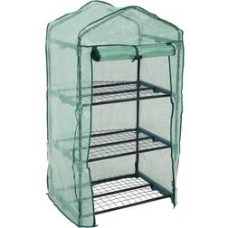 Sunnydaze 3-Tier Mini Greenhouse Stainless Steel Plastic