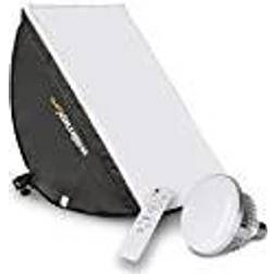 Walimex Pro Softbox 40 x 60 cm 45 W Bi Color LED I kraftfullt kontinuerligt ljus inklusive diffusor och fjärrkontroll I Färgtemperatur 3 000 – 6 000 K I För professionella foton och videor I lutbar, hög färgnoggrannhet