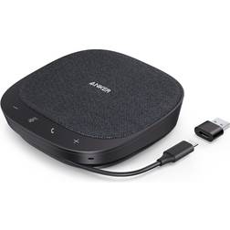 Anker PowerConf S330 USB Speakerphone, Conference Microphone for Home Office, Smart Voice Enhancement, Plug and Play, 360Â° Voice Coverage via 4