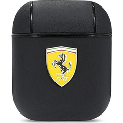 Ferrari FESA2LEBK AirPods cover czarny/black On Track Leather