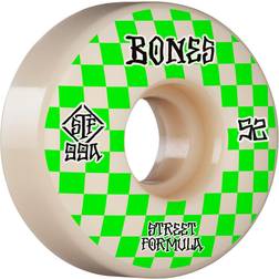 Bones Wheels Skateboard Hjul Patterns STF 99A 52mm White V3 Slims 4-pak Green 52mm Unisex Adult, Kids, Newborn, Toddler, Infant