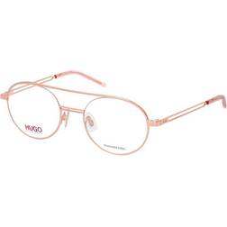 HUGO BOSS with rose-gold finish and forked details