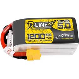 Akumulator Tattu R-Line 5.0 1200mAh 22.2V 150C 6S1P XT60