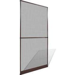 vidaXL Mosquitera con Cardini para puertas marrones 120x240 cm