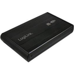 LogiLink 3,5" SATA, USB 3.0, Sort