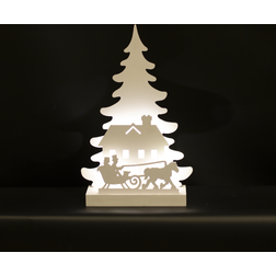 Nordic Winter Julsilhuett 3D Jullampa