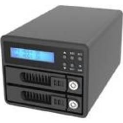 RaidSonic Technology RAIDON SafeTANK GR3680-BA31 Hårddiskarray 2 fack (SATA-600) USB 3.2 Gen 2 (extern)