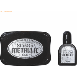 Imagine StazOn Metallic Solvent Ink Kit-Silver