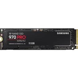 Samsung 970 PRO 512GB Internal Solid State Drive, PCI Express, M.2 2280, MZ-V7P512E