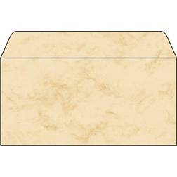 Sigel DL 110 x 220 mm kuvert – marmorblå (50 stycken) DL Marble Beige