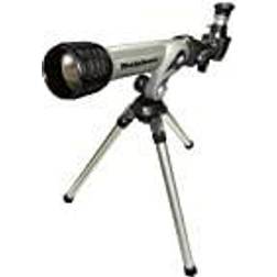 Tele-Science 32001 100 Power HD Telescope with Diagonal Mirror and Tripod, White