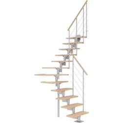 Dolle Boston Bøgetrin 1/4-Sving Pearl Grey-11
