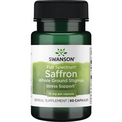 Swanson Safran à Spectre Complet 15mg 60 Caps 60 pcs
