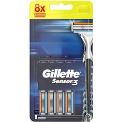 Gillette Sensor3 Barberblade 8 Stk