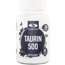 Healthwell Taurin 500, 90 kapsler 90 stk