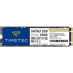 TIMETEC Timetec 256GB 3D NAND M.2 2280 SATA Internal Solid State Drive