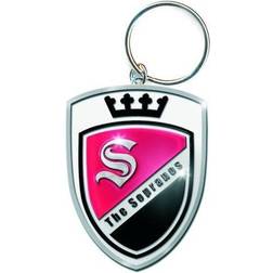 The Sopranos Logo Badge Metallic Keyring Key Chain 100% Official