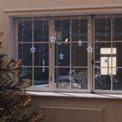 vidaXL Fairy Lights Lyskæder Stjerne og Måne 138 LED'er Kold Hvid Lyskæde