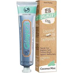 Dr Ginger's Ginger's Coconut Oil Toothpaste, 4 oz, 1 Count Coconut Mint