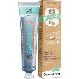 Ginger's Coconut Oil Toothpaste, 4 oz, 1 Count Coconut Mint