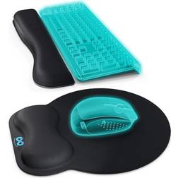 Everlasting Comfort Wrist Rest with Ergonomic Mouse Pad