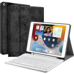 JUQITECH Smart Case with Removable Wireless Bluetooth Keyboard