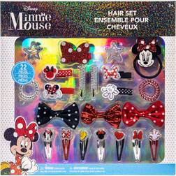 Townley Townley Girl Disney Minnie Mouse Hair Accessories Kit Gift Set for Kids Tweens Girls Ages 3 (22 Pcs) Including Hair Bow, Coils, Hair Clips, Hair