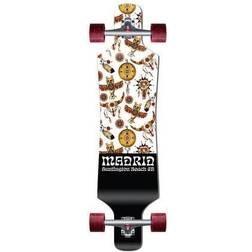 Madrid Komplett Longboard Topp-Mount (Totem) Svart/Vit/Brown