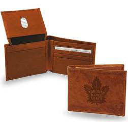 NHL Toronto Maple Leafs Rico Industries Embossed Leather Billfold Wallet, Toronto Brown Leafs