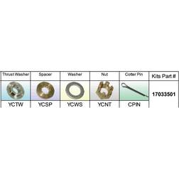 Solas 17033501 Propeller Kit for Yamaha 25-60 HP