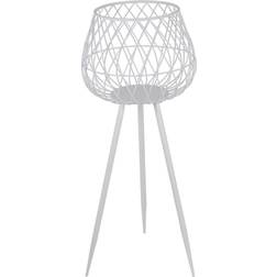 Benjara 29.5 Dome Lattice Metal Planter with