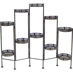 KF-584 10-Tier Bronze Steel Plant Stand