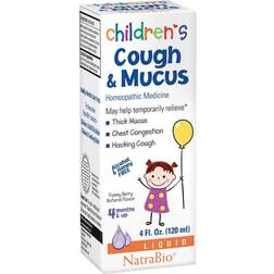 NatraBio Childrens Cough & Mucus Homeopathic Relief of Mucus, Congestion