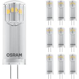 Osram Confezione Multipack 10x Ledvance Performance LED Capsule G4 Chiara 1.8W 200lm 827 Bianco Molto Caldo Sostitutiva 20W